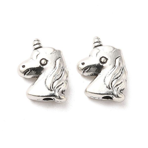PandaHall Tibetan Style Alloy Beads, Cadmium Free & Lead Free, Unicorn, Antique Silver, 11x9x3.5mm, Hole: 1.6mm, about 1075Pcs/1000G Alloy...
PandaHall Tibetan Style Alloy Beads, Cadmium Free & Lead Free, Unicorn, Antique Silver, 11x9x3.5mm, Hole: 1.6mm, about 1075Pcs/1000G Alloy...