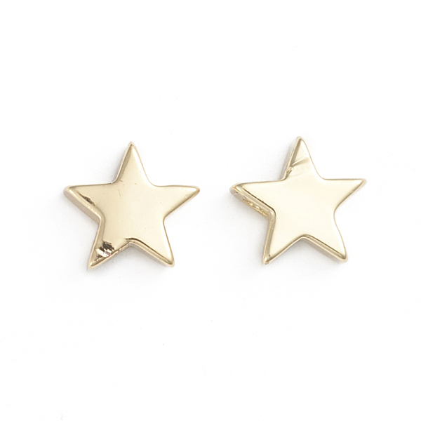 PandaHall Brass Slide Charms, Long-Lasting Plated, Star, Real 18K Gold Plated, 9x9.5x3mm, Hole: 1.5mm Brass Star
PandaHall Brass Slide Charms, Long-Lasting Plated, Star, Real 18K Gold Plated, 9x9.5x3mm, Hole: 1.5mm Brass Star