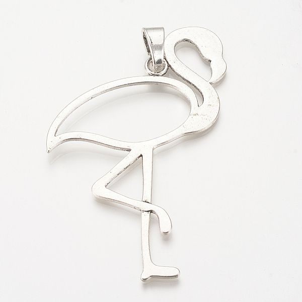 PandaHall Tibetan Style Alloy Big Pendants, Flamingo Shape, Cadmium Free & Lead Free, Antique Silver, 96x66x2mm, Hole: 12x5mm Alloy Bird
PandaHall Tibetan Style Alloy Big Pendants, Flamingo Shape, Cadmium Free & Lead Free, Antique Silver, 96x66x2mm, Hole: 12x5mm Alloy Bird