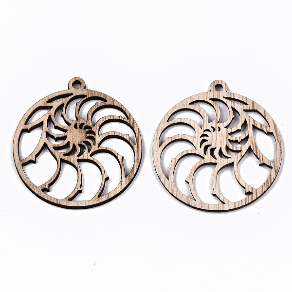 PandaHall Unfinished Hollow Wood Big Pendants, Undyed, Laser Cut Wood Shapes, Flat Round with Sea Shell Shape, Antique White, 52x48x2.5mm...
PandaHall Unfinished Hollow Wood Big Pendants, Undyed, Laser Cut Wood Shapes, Flat Round with Sea Shell Shape, Antique White, 52x48x2.5mm...