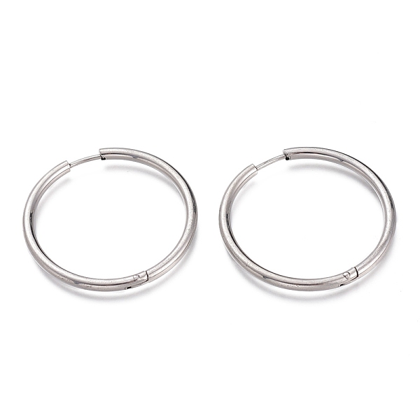 PandaHall 201 Stainless Steel Huggie Hoop Earrings, with 304 Stainless Steel Pin, Hypoallergenic Earrings, Ring, Stainless Steel Color...
PandaHall 201 Stainless Steel Huggie Hoop Earrings, with 304 Stainless Steel Pin, Hypoallergenic Earrings, Ring, Stainless Steel Color...