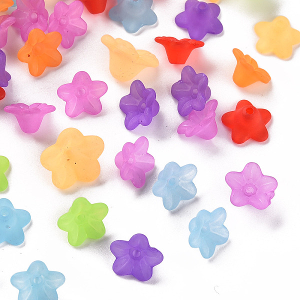 PandaHall Transparent Acrylic Beads, Flower, Frosted, Mixed Color, 10x5mm, Hole: 1mm, about 4600pcs/500g Acrylic Flower Multicolor
PandaHall Transparent Acrylic Beads, Flower, Frosted, Mixed Color, 10x5mm, Hole: 1mm, about 4600pcs/500g Acrylic Flower Multicolor