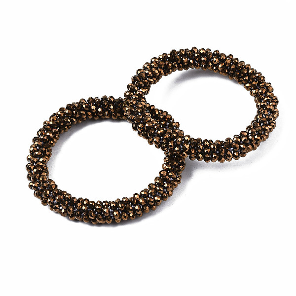 PandaHall Bling Cutted Glass Bead Braided Stretch Bracelet, Womens Fashion Jewelry, Sienna, Inner Diameter: 1-3/4 inch(4.5cm) Glass Brown
PandaHall Bling Cutted Glass Bead Braided Stretch Bracelet, Womens Fashion Jewelry, Sienna, Inner Diameter: 1-3/4 inch(4.5cm) Glass Brown