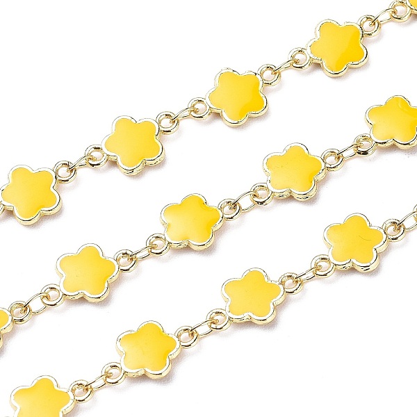 PandaHall Handmade Alloy Enamel Flower Link Chains, with Spool, Soldered, Long-Lasting Plated, Lead Free & Cadmium Free, Golden, Gold...
PandaHall Handmade Alloy Enamel Flower Link Chains, with Spool, Soldered, Long-Lasting Plated, Lead Free & Cadmium Free, Golden, Gold...