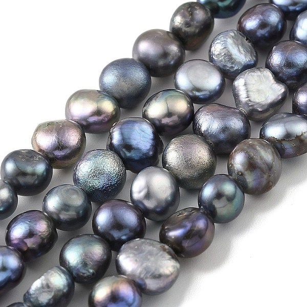 PandaHall Dyed Natural Cultured Freshwater Pearl Beads Strands, Two Sides Polished, Black, 5~6mm, Hole: 0.5mm, about 31pcs/strand, 6.89''...
PandaHall Dyed Natural Cultured Freshwater Pearl Beads Strands, Two Sides Polished, Black, 5~6mm, Hole: 0.5mm, about 31pcs/strand, 6.89''...