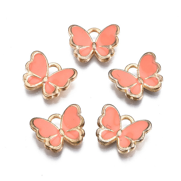 PandaHall Alloy Enamel Charms, Butterfly, Light Gold, Salmon, 10.5x13x3mm, Hole: 2mm Alloy+Enamel Butterfly Red
PandaHall Alloy Enamel Charms, Butterfly, Light Gold, Salmon, 10.5x13x3mm, Hole: 2mm Alloy+Enamel Butterfly Red