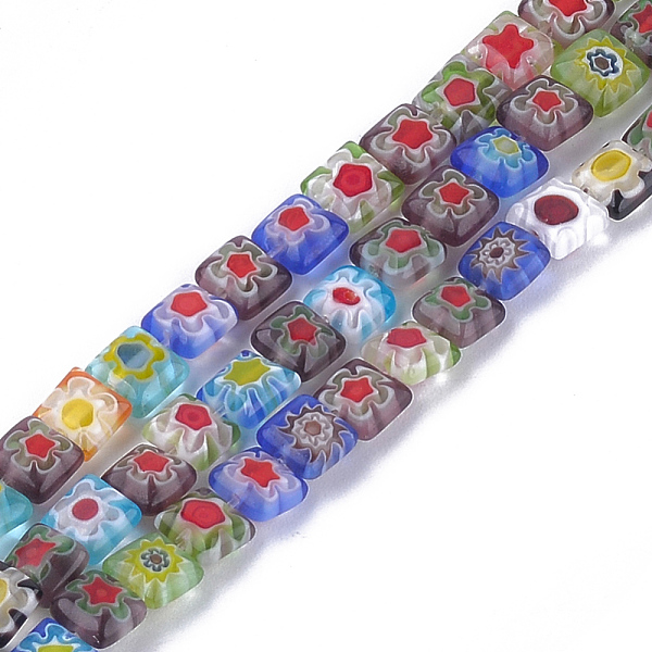 PandaHall Millefiori Lampwork Beads Strands, Square, Colorful, 6x6x3~3.5mm, Hole: 1mm, about 65pcs/strand, 14.7 inch Millefiori Lampwork...
PandaHall Millefiori Lampwork Beads Strands, Square, Colorful, 6x6x3~3.5mm, Hole: 1mm, about 65pcs/strand, 14.7 inch Millefiori Lampwork...