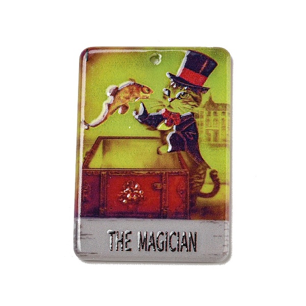 PandaHall Acrylic Pendants, Rectangle with Tarot, Hat, 38.5x27x2mm, Hole: 1.8mm Acrylic Hat
PandaHall Acrylic Pendants, Rectangle with Tarot, Hat, 38.5x27x2mm, Hole: 1.8mm Acrylic Hat