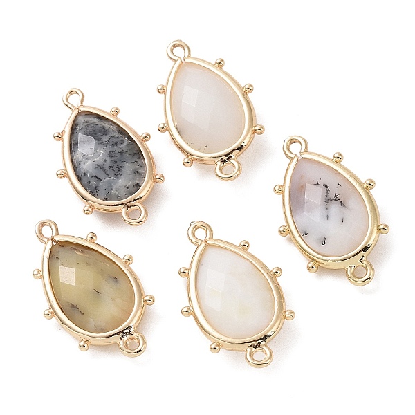 PandaHall Natural African Opal Connector Charms, with Golden Plated Brass Edge Loops, Faceted, Teardrop, 24x14.5x5mm, Hole: 1.2mm & 1.4mm...
PandaHall Natural African Opal Connector Charms, with Golden Plated Brass Edge Loops, Faceted, Teardrop, 24x14.5x5mm, Hole: 1.2mm & 1.4mm...