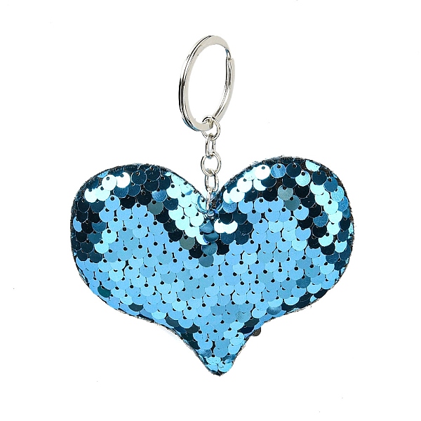 PandaHall PVC Reflective Sequin Heart Pendant Keychain, with Platinum Plated Iron Findings, for Car Keychain Bag Ornament, Deep Sky Blue...
PandaHall PVC Reflective Sequin Heart Pendant Keychain, with Platinum Plated Iron Findings, for Car Keychain Bag Ornament, Deep Sky Blue...