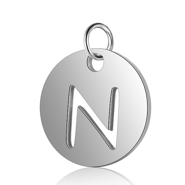 PandaHall 304 Stainless Steel Charms, Flat Round with Letter, Stainless Steel Color, Letter.N, 11.5x1mm, Hole: 3.5mm Stainless Steel Letter...
PandaHall 304 Stainless Steel Charms, Flat Round with Letter, Stainless Steel Color, Letter.N, 11.5x1mm, Hole: 3.5mm Stainless Steel Letter...
