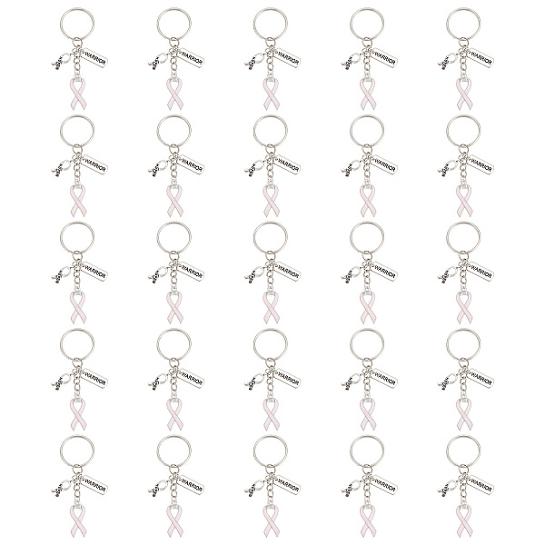 PandaHall Pink Breast Cancer Awareness Ribbon Alloy Enamel Pendant Keychain, Alloy Rectangle with Word Warrior with Iron Keychain Ring, Pink...
PandaHall Pink Breast Cancer Awareness Ribbon Alloy Enamel Pendant Keychain, Alloy Rectangle with Word Warrior with Iron Keychain Ring, Pink...