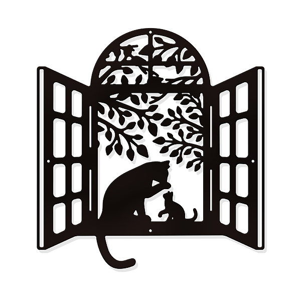 PandaHall Cats Window Metal Wall Art Decor, Black Wall Hanging Decor Silhouette Wall Art for Home Bedroom Living Room Bathroom Kitchen...
PandaHall Cats Window Metal Wall Art Decor, Black Wall Hanging Decor Silhouette Wall Art for Home Bedroom Living Room Bathroom Kitchen...