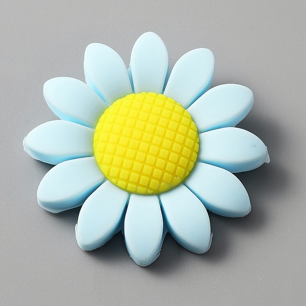 PandaHall Food Grade Eco-Friendly Silicone Beads, Chewing Beads For Teethers, DIY Nursing Necklaces Making, Sunflower, Aqua, 39.5~40x9.5mm..., Cyan
PandaHall Food Grade Eco-Friendly Silicone Beads, Chewing Beads For Teethers, DIY Nursing Necklaces Making, Sunflower, Aqua, 39.5~40x9.5mm..., Cyan