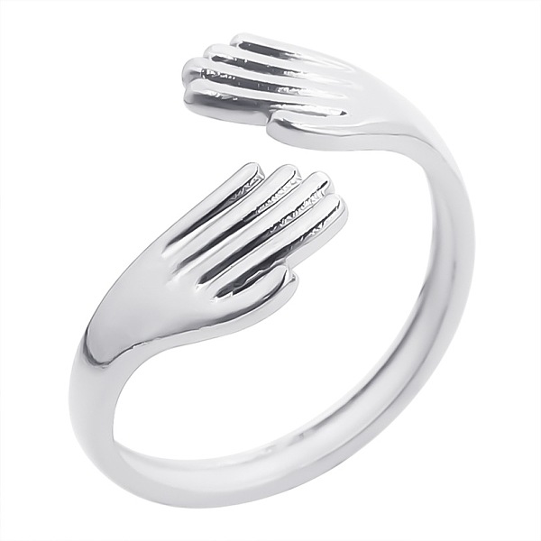PandaHall Fashionable Titanium Steel Hug Open Cuff Rings for Men and Women, Stainless Steel Color Titanium Steel
PandaHall Fashionable Titanium Steel Hug Open Cuff Rings for Men and Women, Stainless Steel Color Titanium Steel