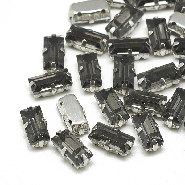 PandaHall Sew on Rhinestone, Multi-strand Links, Glass Rhinestone, with Brass Prong Settings, Garments Accessories, Faceted, Rectangle..., Gray
PandaHall Sew on Rhinestone, Multi-strand Links, Glass Rhinestone, with Brass Prong Settings, Garments Accessories, Faceted, Rectangle..., Gray