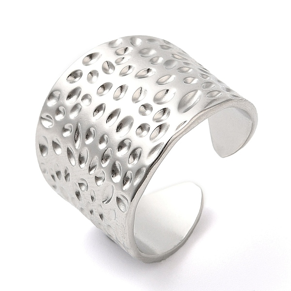 PandaHall 304 Stainless Steel Grooved Open Cuff Ring for Women, Stainless Steel Color, Inner Diameter: 18mm 304 Stainless Steel
PandaHall 304 Stainless Steel Grooved Open Cuff Ring for Women, Stainless Steel Color, Inner Diameter: 18mm 304 Stainless Steel