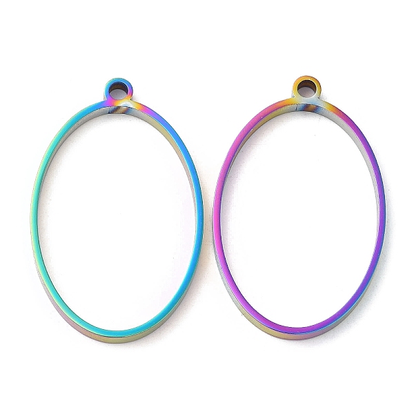 PandaHall 304 Stainless Steel Open Back Bezel Oval Pendants, For DIY UV Resin, Epoxy Resin, Pressed Flower Jewelry, Rainbow Color, 35x22x3mm...
PandaHall 304 Stainless Steel Open Back Bezel Oval Pendants, For DIY UV Resin, Epoxy Resin, Pressed Flower Jewelry, Rainbow Color, 35x22x3mm...