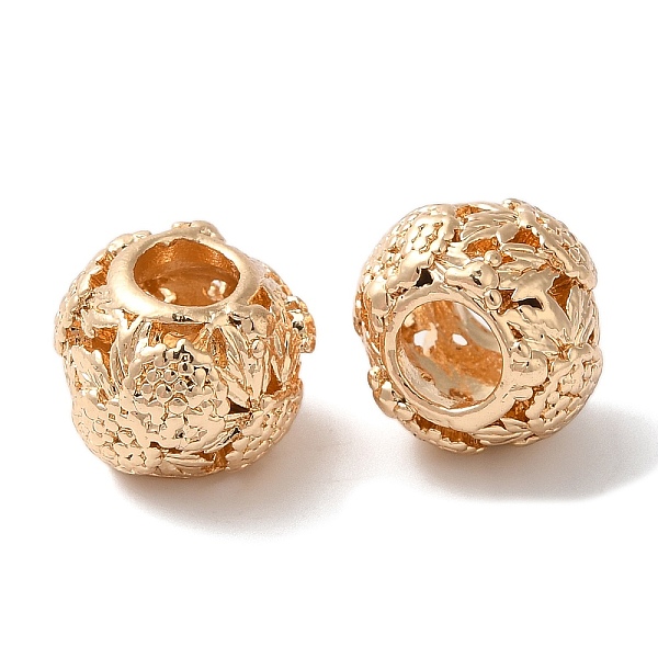 PandaHall Rack Plating Alloy European Beads, Cadmium Free & Nickel Free & Lead Free, Large Hole Beads, Rondelle with Flower, Golden, 12x9mm...
PandaHall Rack Plating Alloy European Beads, Cadmium Free & Nickel Free & Lead Free, Large Hole Beads, Rondelle with Flower, Golden, 12x9mm...