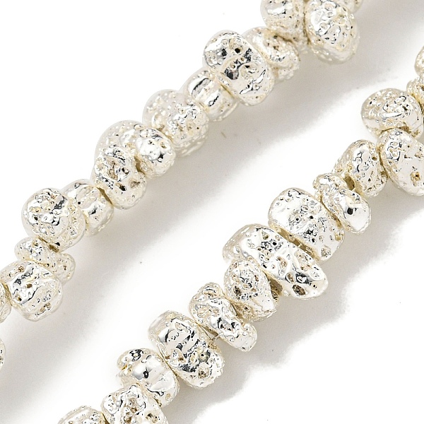 PandaHall Electroplated Natural Lava Rock Beads Strands, Chip, Silver Plated, 2~3x4~7x3~4mm, Hole: 1mm, about 136~141pcs/strand...
PandaHall Electroplated Natural Lava Rock Beads Strands, Chip, Silver Plated, 2~3x4~7x3~4mm, Hole: 1mm, about 136~141pcs/strand...