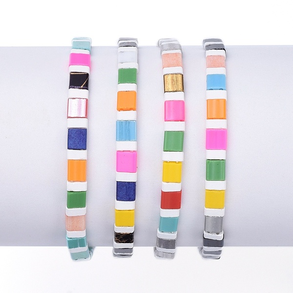 PandaHall Rectangle Glass Seed Beads Stretch Bracelets, Mixed Style, Mixed Color, Inner Diameter: 2-1/8 inch(5.5cm) Glass Multicolor
PandaHall Rectangle Glass Seed Beads Stretch Bracelets, Mixed Style, Mixed Color, Inner Diameter: 2-1/8 inch(5.5cm) Glass Multicolor