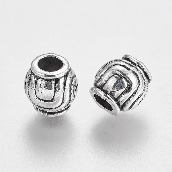 PandaHall Large Hole Beads, Tibetan Style European Beads, Antique Silver, Lead Free, Cadmium Free and Nickel Free, Barrel, 9mm in diameter...
PandaHall Large Hole Beads, Tibetan Style European Beads, Antique Silver, Lead Free, Cadmium Free and Nickel Free, Barrel, 9mm in diameter...