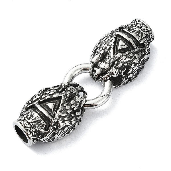 PandaHall Tibetan Style 304 Stainless Steel Spring Gate Rings, Manual Polishing, Antique Silver, 63mm 304 Stainless Steel
PandaHall Tibetan Style 304 Stainless Steel Spring Gate Rings, Manual Polishing, Antique Silver, 63mm 304 Stainless Steel