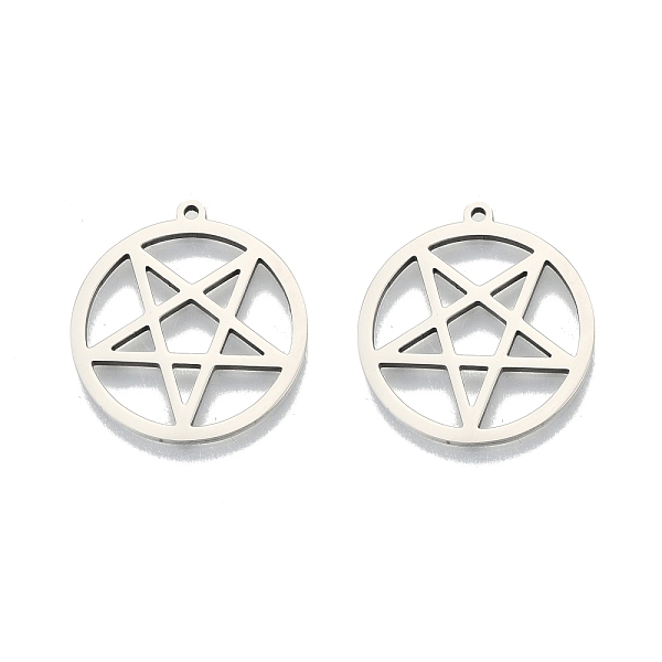 PandaHall 201 Stainless Steel Pendants, Hollow, Ring with Star, Stainless Steel Color, 27x25x1.5mm, Hole: 1.4mm 201 Stainless Steel Ring
PandaHall 201 Stainless Steel Pendants, Hollow, Ring with Star, Stainless Steel Color, 27x25x1.5mm, Hole: 1.4mm 201 Stainless Steel Ring