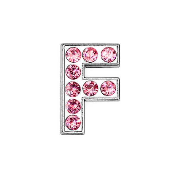 PandaHall Glass Rhinestone Slide Charms, with Platinum Tone Alloy Finding, Mixed Color, Letter.F, 12mm, Hole: 8x2mm Alloy+Rhinestone Letter..., Multicolor
PandaHall Glass Rhinestone Slide Charms, with Platinum Tone Alloy Finding, Mixed Color, Letter.F, 12mm, Hole: 8x2mm Alloy+Rhinestone Letter..., Multicolor
