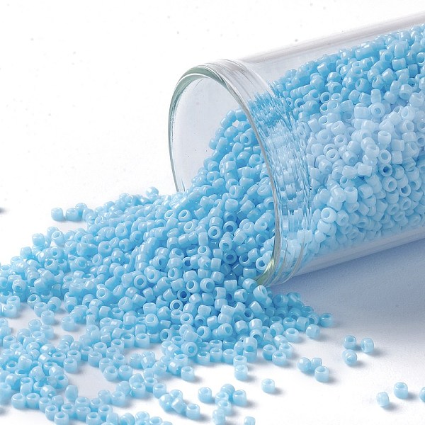 PandaHall TOHO Round Seed Beads, Japanese Seed Beads, (43) Opaque Blue Turquoise, 15/0, 1.5mm, Hole: 0.7mm, about 3000pcs/10g Glass Cyan
PandaHall TOHO Round Seed Beads, Japanese Seed Beads, (43) Opaque Blue Turquoise, 15/0, 1.5mm, Hole: 0.7mm, about 3000pcs/10g Glass Cyan