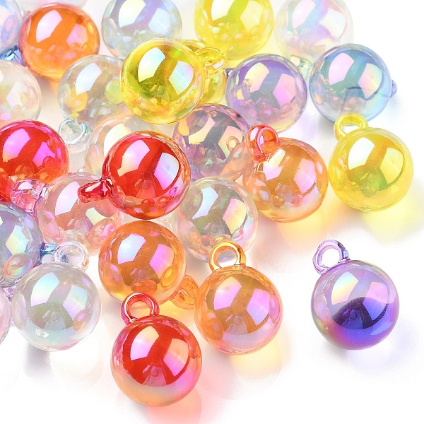 PandaHall 100Pcs 10 Colors UV Plating Rainbow Iridescent Transparent Acrylic Pendants, Round, Mixed Color, 21x16x16mm, Hole: 3.5mm..., Multicolor
PandaHall 100Pcs 10 Colors UV Plating Rainbow Iridescent Transparent Acrylic Pendants, Round, Mixed Color, 21x16x16mm, Hole: 3.5mm..., Multicolor