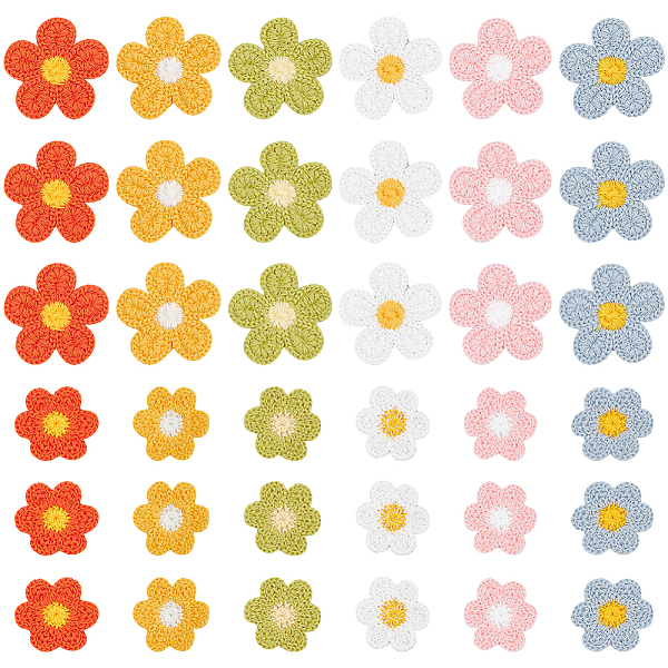 PandaHall 60Pcs 12 Style Flower Shape Two Tone Crochet Appliques, Ployester Yarn Knitting Embroidered Embellishments for Bag, Clothing..., Multicolor
PandaHall 60Pcs 12 Style Flower Shape Two Tone Crochet Appliques, Ployester Yarn Knitting Embroidered Embellishments for Bag, Clothing..., Multicolor