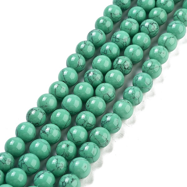 PandaHall Synthetic Turquoise Beads Strands, Dyed, Round, Dark Turquoise, 8mm, Hole: 1mm, about 50pcs/strand, 15.7 inch Synthetic Turquoise..., Cyan
PandaHall Synthetic Turquoise Beads Strands, Dyed, Round, Dark Turquoise, 8mm, Hole: 1mm, about 50pcs/strand, 15.7 inch Synthetic Turquoise..., Cyan