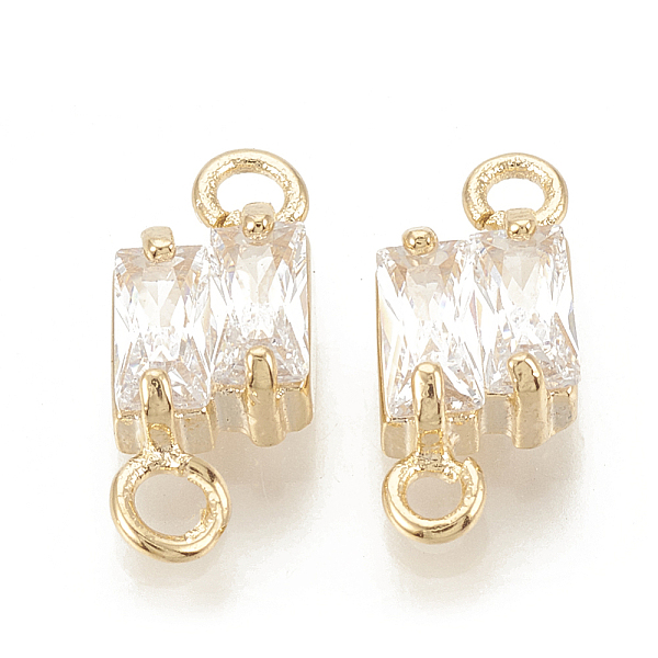 PandaHall Brass Cubic Zirconia Links, Clear, Rectangle, Nickel Free, Real 18K Gold Plated, 12x5x3mm, Hole: 1mm Brass+Cubic Zirconia...
PandaHall Brass Cubic Zirconia Links, Clear, Rectangle, Nickel Free, Real 18K Gold Plated, 12x5x3mm, Hole: 1mm Brass+Cubic Zirconia...