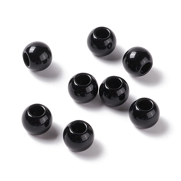 PandaHall Opaque Acrylic European Beads, Large Hole Beads, Rondelle, Black, 12x9.5mm, Hole: 5.5mm Acrylic Rondelle Black
PandaHall Opaque Acrylic European Beads, Large Hole Beads, Rondelle, Black, 12x9.5mm, Hole: 5.5mm Acrylic Rondelle Black