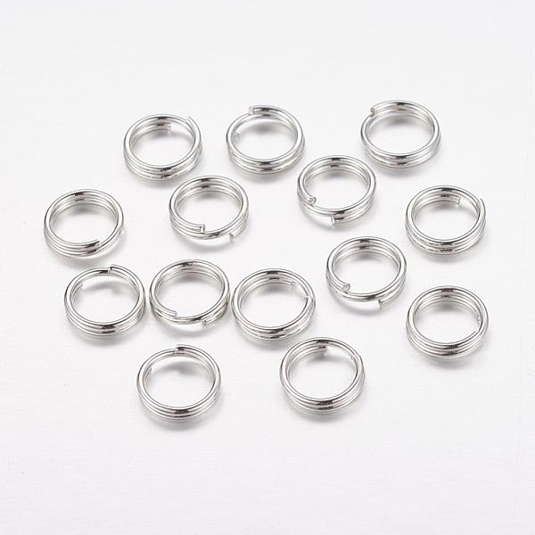 PandaHall Iron Split Rings, Double Loops Jump Rings, Cadmium Free & Nickel Free & Lead Free, Platinum, 6x1.4mm, about 5.3mm inner diameter...
PandaHall Iron Split Rings, Double Loops Jump Rings, Cadmium Free & Nickel Free & Lead Free, Platinum, 6x1.4mm, about 5.3mm inner diameter...