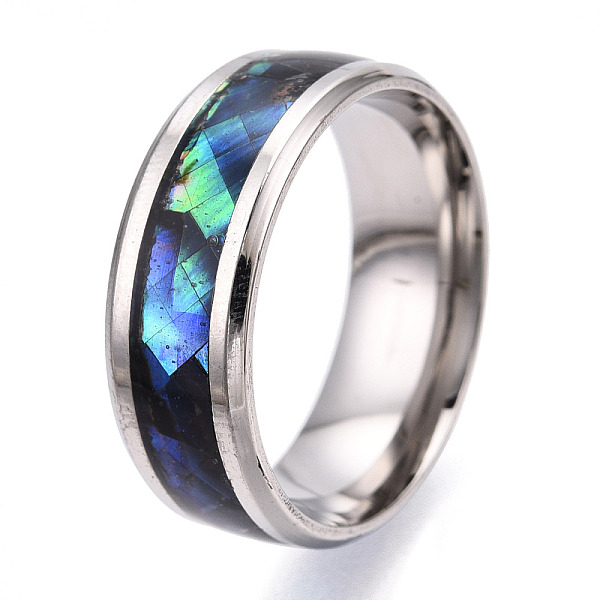 PandaHall 201 Stainless Steel Wide Band Finger Rings, with Shell, Stainless Steel Color, US Size 11 1/4(20.7mm) 201 Stainless Steel
PandaHall 201 Stainless Steel Wide Band Finger Rings, with Shell, Stainless Steel Color, US Size 11 1/4(20.7mm) 201 Stainless Steel