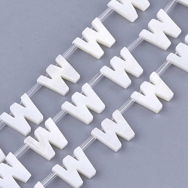 PandaHall Freshwater Shell Beads, Top Drilled Beads, Letter.W, 10x11.5x3mm, Hole: 0.8mm Freshwater Shell Letter
PandaHall Freshwater Shell Beads, Top Drilled Beads, Letter.W, 10x11.5x3mm, Hole: 0.8mm Freshwater Shell Letter