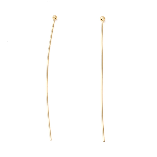 PandaHall Brass Ball Head Pins, Cadmium Free & Lead Free, Real 18K Gold Plated, 50~50.5mm, Head: 1.8mm, Pin: 0.5mm, 24 Gauge Brass
PandaHall Brass Ball Head Pins, Cadmium Free & Lead Free, Real 18K Gold Plated, 50~50.5mm, Head: 1.8mm, Pin: 0.5mm, 24 Gauge Brass