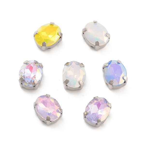 PandaHall Oval Opal Sew On Rhinestones, Multi-Strand Links, K9 Glass Rhinestone with Brass Prong Settings, Mixed Color, Platinum, 10x8x5.5mm..., Multicolor
PandaHall Oval Opal Sew On Rhinestones, Multi-Strand Links, K9 Glass Rhinestone with Brass Prong Settings, Mixed Color, Platinum, 10x8x5.5mm..., Multicolor
