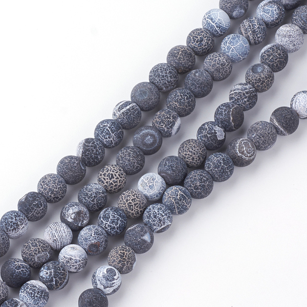 PandaHall Natural Fire Crackle Agate Bead Strands, Frosted, Dyed, Round, Gray, 10mm, Hole: 1.5mm, about 38pcs/strand, 15.1 inch Fire Crackle...
PandaHall Natural Fire Crackle Agate Bead Strands, Frosted, Dyed, Round, Gray, 10mm, Hole: 1.5mm, about 38pcs/strand, 15.1 inch Fire Crackle...
