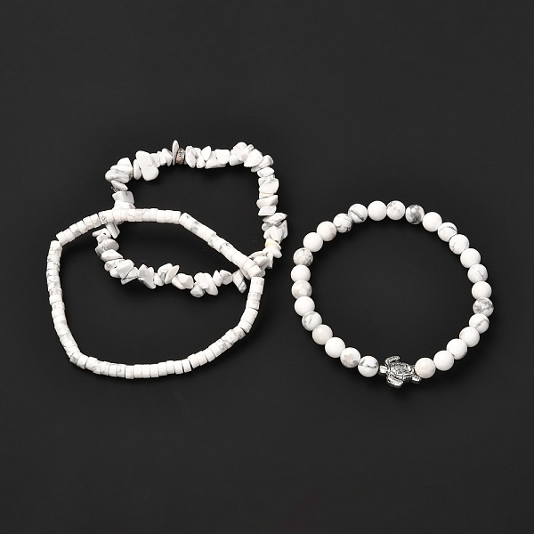 PandaHall Howlite Stretch Bracelets Set for Women Men Girls Gifts, Tibetan Style Sea Turtle Bracelets, Inner Diameter: 2-3/8 inch(6cm)...
PandaHall Howlite Stretch Bracelets Set for Women Men Girls Gifts, Tibetan Style Sea Turtle Bracelets, Inner Diameter: 2-3/8 inch(6cm)...