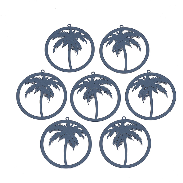 PandaHall 430 Stainless Steel Filigree Pendants, Spray Painted, Etched Metal Embellishments, Ring with Coconut Tree, Medium Blue...
PandaHall 430 Stainless Steel Filigree Pendants, Spray Painted, Etched Metal Embellishments, Ring with Coconut Tree, Medium Blue...