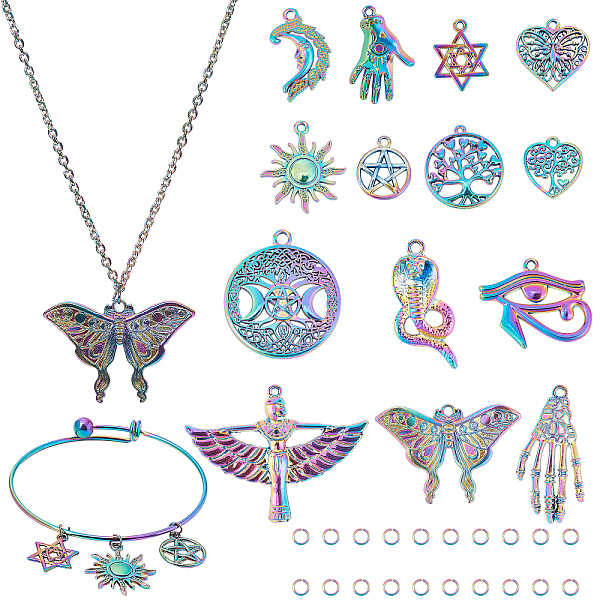 PandaHall SUNNYCLUE 1 Box Ancient Egypt Eye of Horus Charms Snake Charm Bangle Bracelet Making Kit Tree of Life Sun Charms for Jewelry...
PandaHall SUNNYCLUE 1 Box Ancient Egypt Eye of Horus Charms Snake Charm Bangle Bracelet Making Kit Tree of Life Sun Charms for Jewelry...