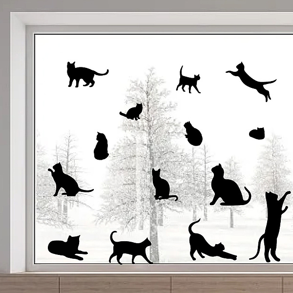 PandaHall PVC Window Static Stickers, Rectangle Shape, for Window Decoration, Cat Shape, 380x1160mm PVC Cat Shape
PandaHall PVC Window Static Stickers, Rectangle Shape, for Window Decoration, Cat Shape, 380x1160mm PVC Cat Shape