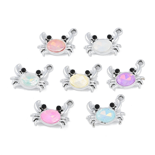 PandaHall UV Plating Alloy with Mixed Color Glass Rhinestone Pendants, Cadmium Free & Lead Free, Crab, Platinum, 14x17x4mm, Hole: 2mm..., Multicolor
PandaHall UV Plating Alloy with Mixed Color Glass Rhinestone Pendants, Cadmium Free & Lead Free, Crab, Platinum, 14x17x4mm, Hole: 2mm..., Multicolor