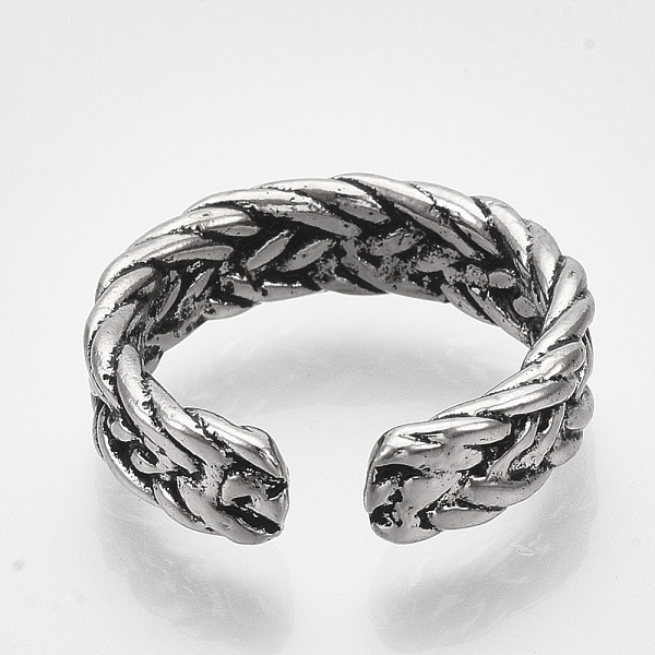 PandaHall Alloy Cuff Finger Rings, Wide Band Rings, Antique Silver, Size 7, 17mm Alloy
PandaHall Alloy Cuff Finger Rings, Wide Band Rings, Antique Silver, Size 7, 17mm Alloy