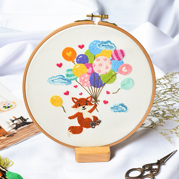 PandaHall DIY Display Decoration Embroidery Kit, Including Embroidery Needles & Thread, Cotton Fabric, Fox Pattern, 180x140mm Cotton Fox
PandaHall DIY Display Decoration Embroidery Kit, Including Embroidery Needles & Thread, Cotton Fabric, Fox Pattern, 180x140mm Cotton Fox