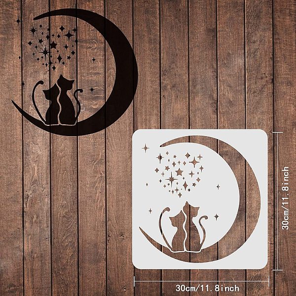 PandaHall FINGERINSPIRE Moon Cat Stencils Template 11.8x11.8inch Plastic Moon Star Stencils Drawing Painting Stencils Cat Star Pattern..., White
PandaHall FINGERINSPIRE Moon Cat Stencils Template 11.8x11.8inch Plastic Moon Star Stencils Drawing Painting Stencils Cat Star Pattern..., White
