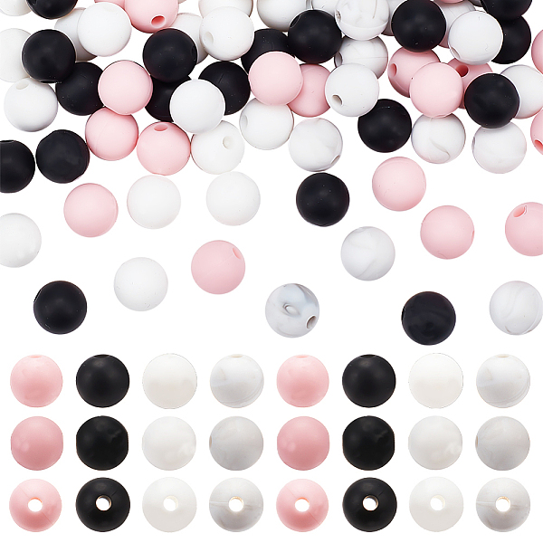 PandaHall 120Pcs 4 Colors Food Grade Eco-Friendly Silicone Beads, Baby Chew Teething, Round, Mixed Color, 8.5mm, Hole: 2mm, 30pcs/color..., Multicolor
PandaHall 120Pcs 4 Colors Food Grade Eco-Friendly Silicone Beads, Baby Chew Teething, Round, Mixed Color, 8.5mm, Hole: 2mm, 30pcs/color..., Multicolor